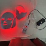 a red light therapy mask counter
