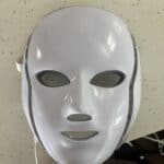 a red light therapy mask upclose