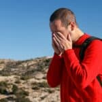 a traveler with a migraine