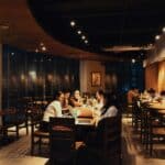 an open space restaurant seating