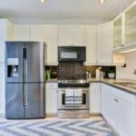 a clean kitchen layout in home