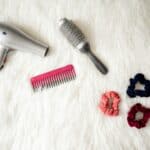 a group of hair accessories laid out