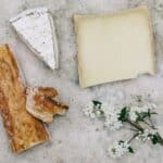 aged cheeses set out