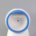 a blue and white cooling device