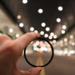 blurry vision outdoors