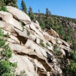 a rock pattern on a mountain range