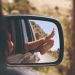 relaxing during a road trip